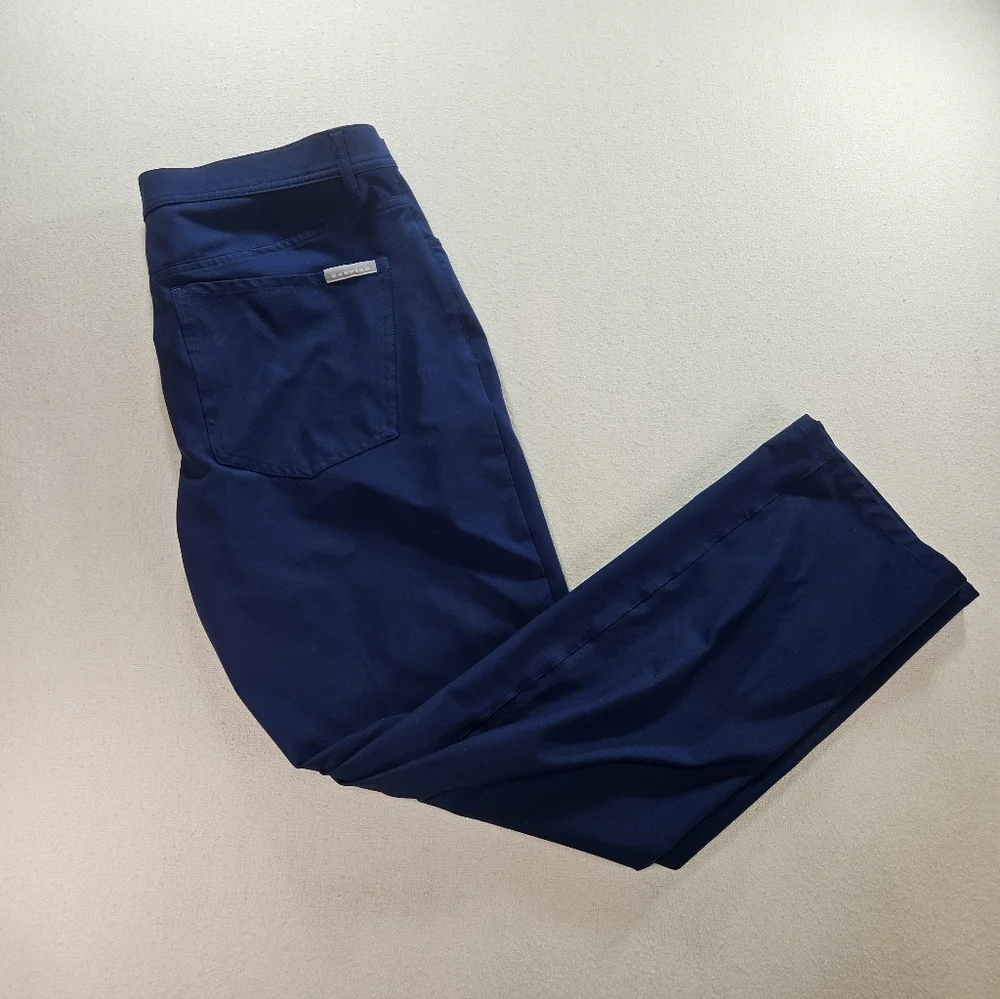 Dunning Golf Pants 36x30 Navy Performance 5 Pocket - Picture 1 of 8